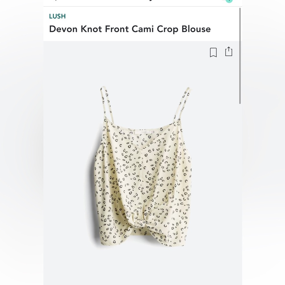 Lush cami leopard print
